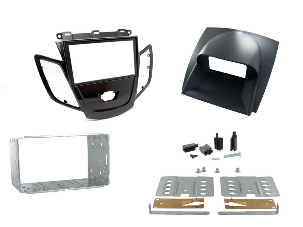 Connects2 CT23FD43 Ford Fiesta 2012 Onwards Car Stereo Double Din Fascia Panel & Cage Kit