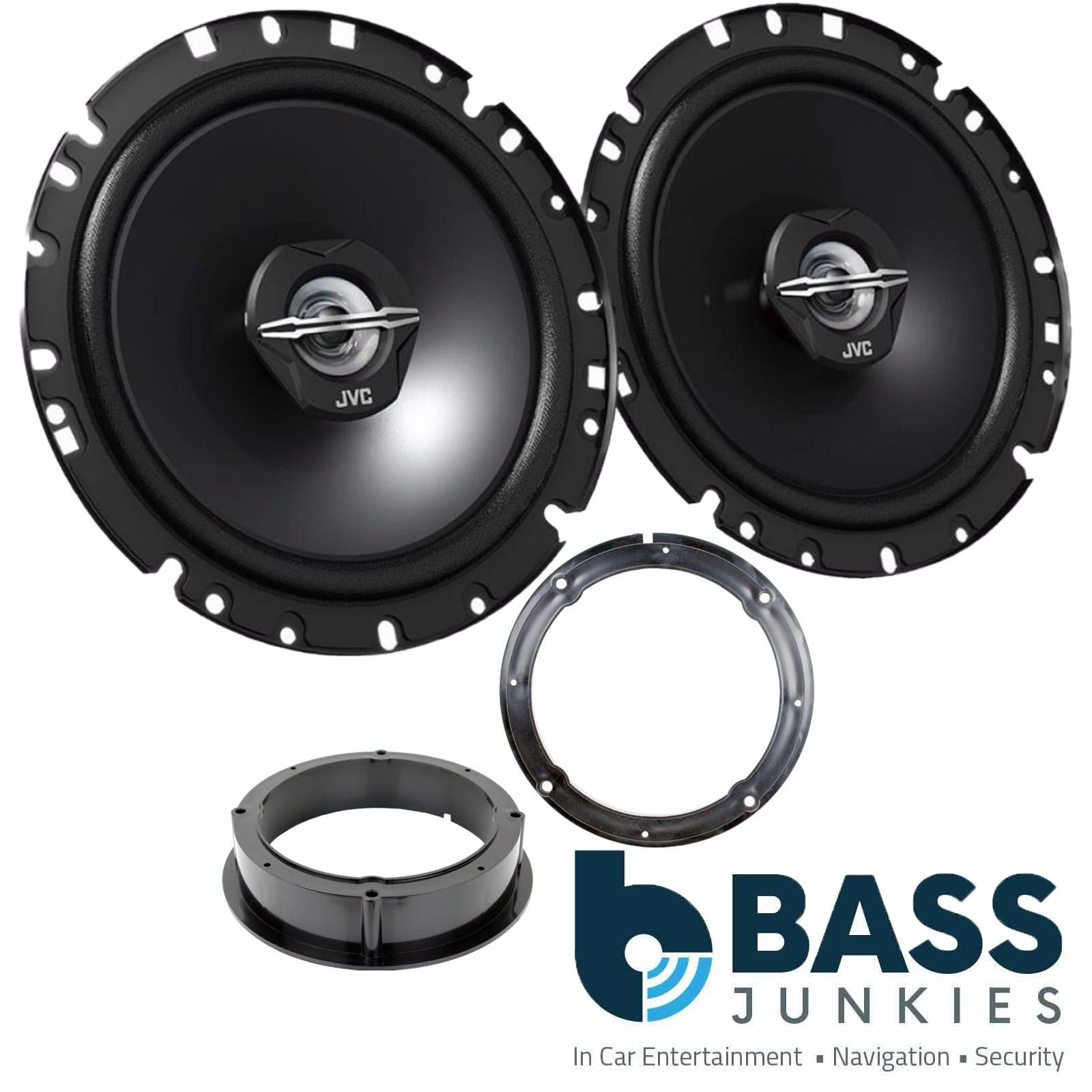 17cm 6.5 Inch 600 Watts 2 Way Rear Door Car Speakers Kit fit VW Golf MK5-04-08