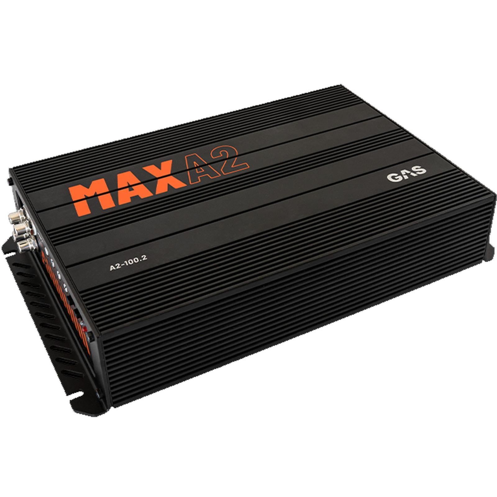 GAS MAX A2-100.2 - Max Series 160 Watts Max Bass Mono Car Amp Amplifier