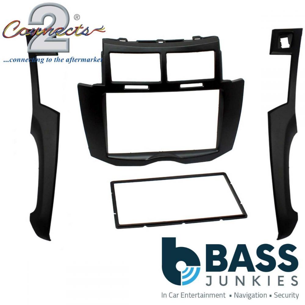 Car Stereo Radio Double Din Fascia Panel For A Toyota Yaris MK2 2007 On
