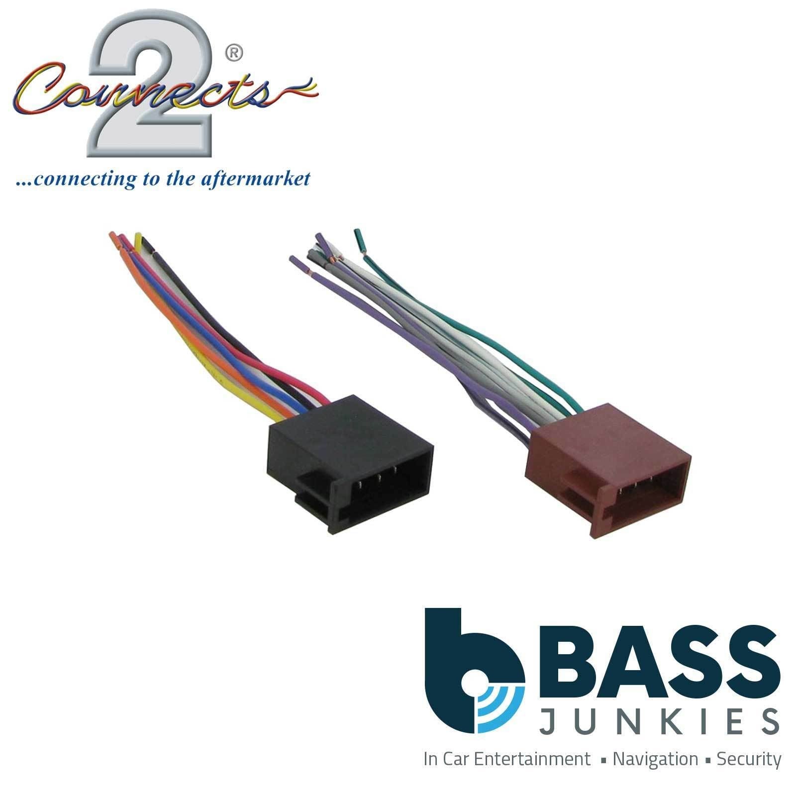 Connects2 CT20UV03 - Universal Female ISO Bare End Car Stereo Radio Harness Adaptor Wire Cable Lead