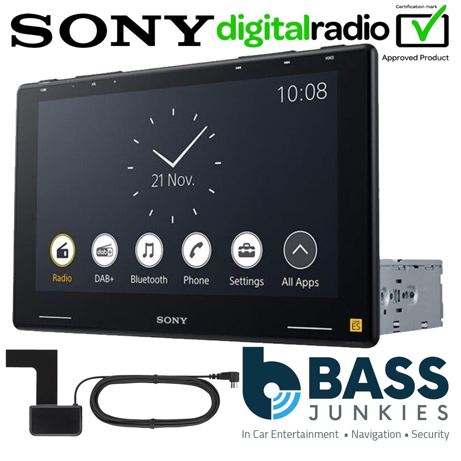 Sony XAV-9550ES 10.1" Floating Touchscreen DAB+ Bluetooth CarPlay Android Screen