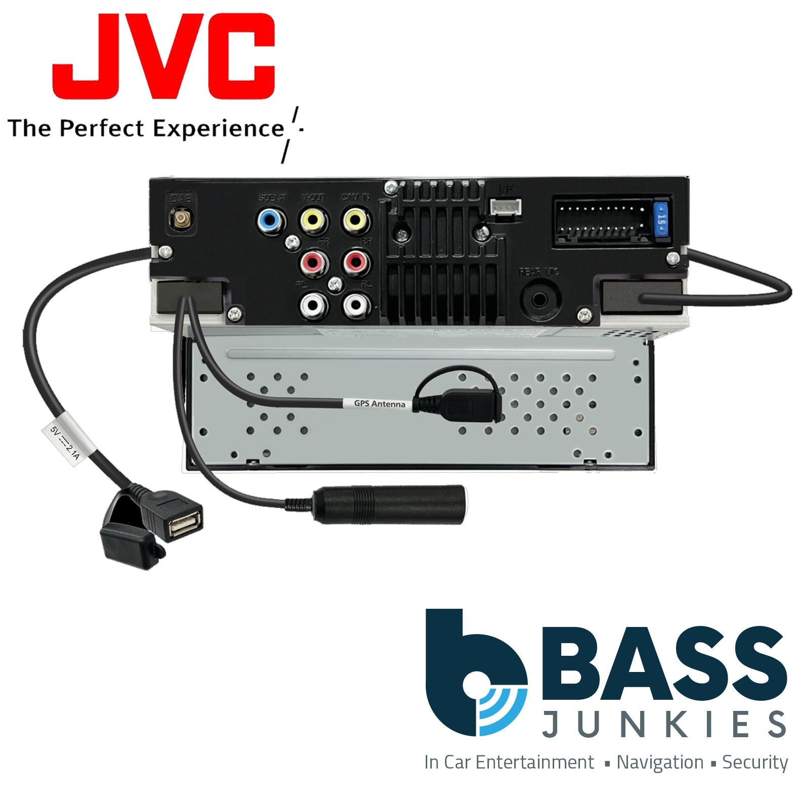 JVC Double Din Car Bluetooth Radio Fitting Kit for BMW Mini Cooper Cab R57 09-15