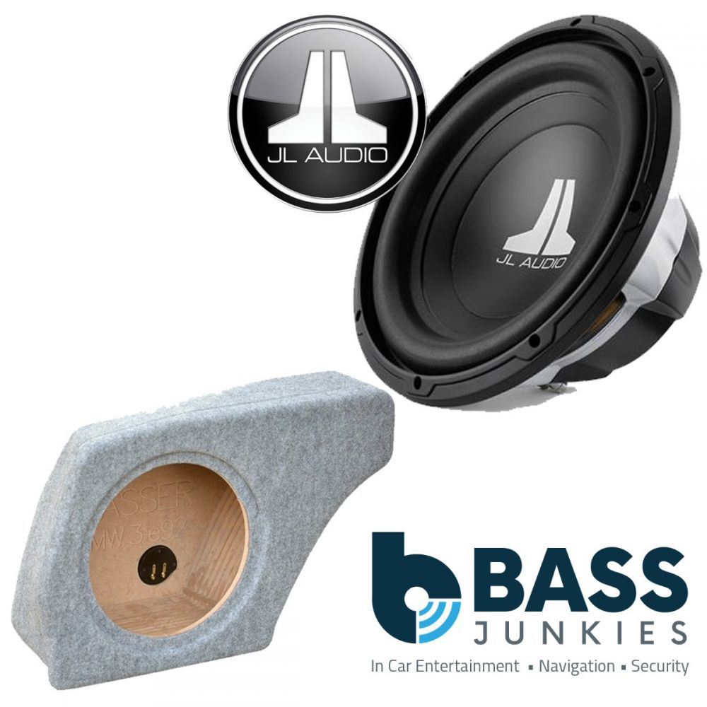 BMW 3 (E92 coupe) 2004-2013 JL Audio 12W0V3-4 - 12" Inch 300 Watts Car Subwoofer Custom Bass Box Kit
