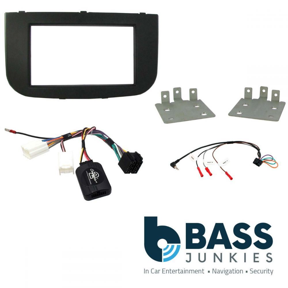Connects2 CTKMT08 - Mitsubishi Colt 2009-2012 Double Din Fascia & Steering Wheel Interface Installation Kit