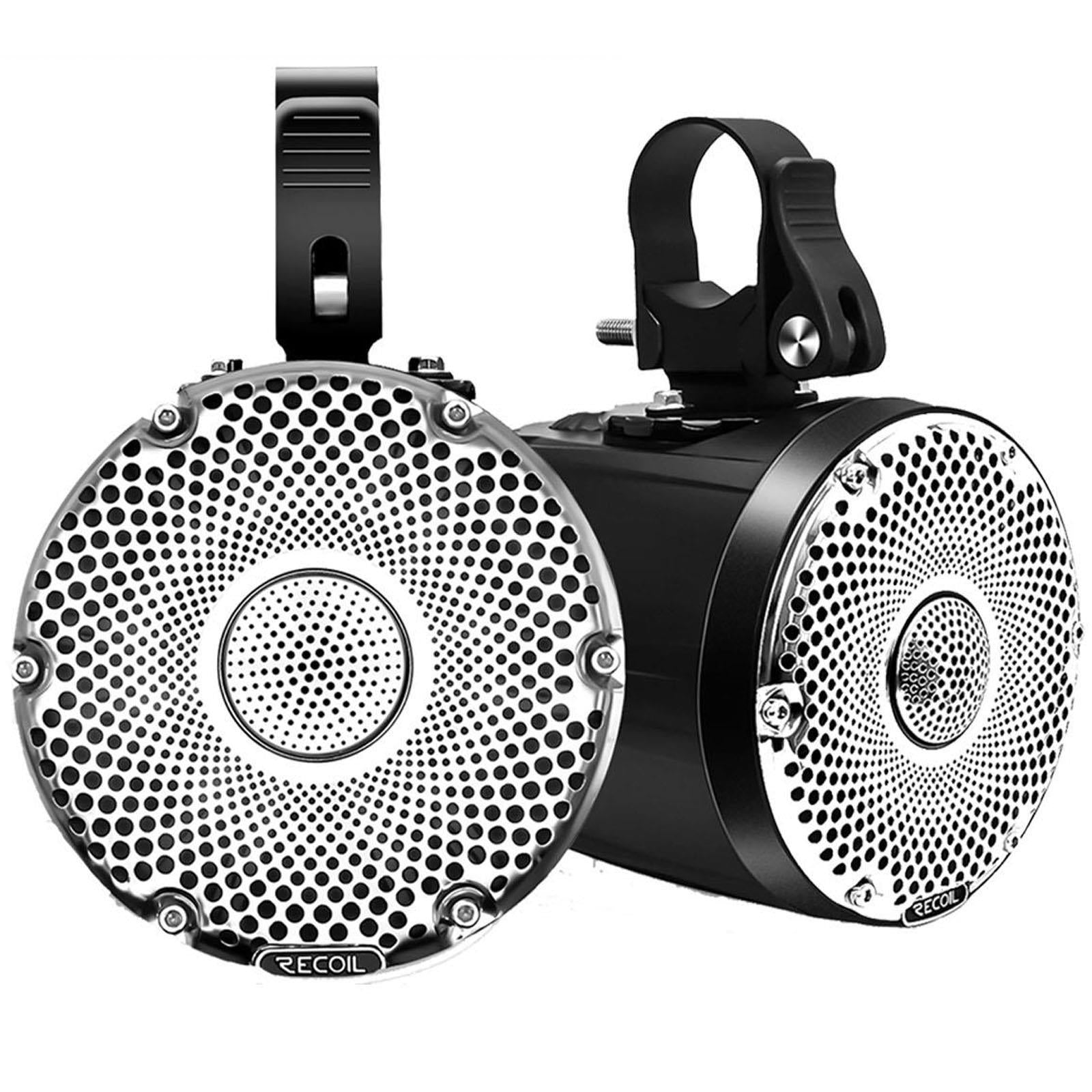 Recoil R4 - UTV ATV Marine & Power-Sports 4" 10cm 200 Watts Pair Pod Speaker