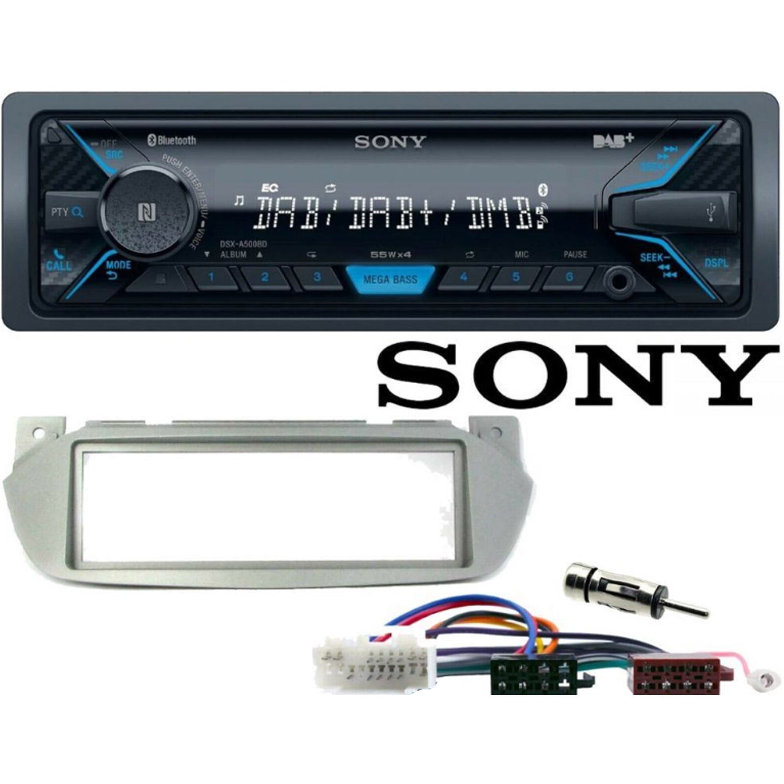 Suzuki Alto 2009 On Sony Bluetooth DAB AUX Car Stereo ISO Wiring Kit