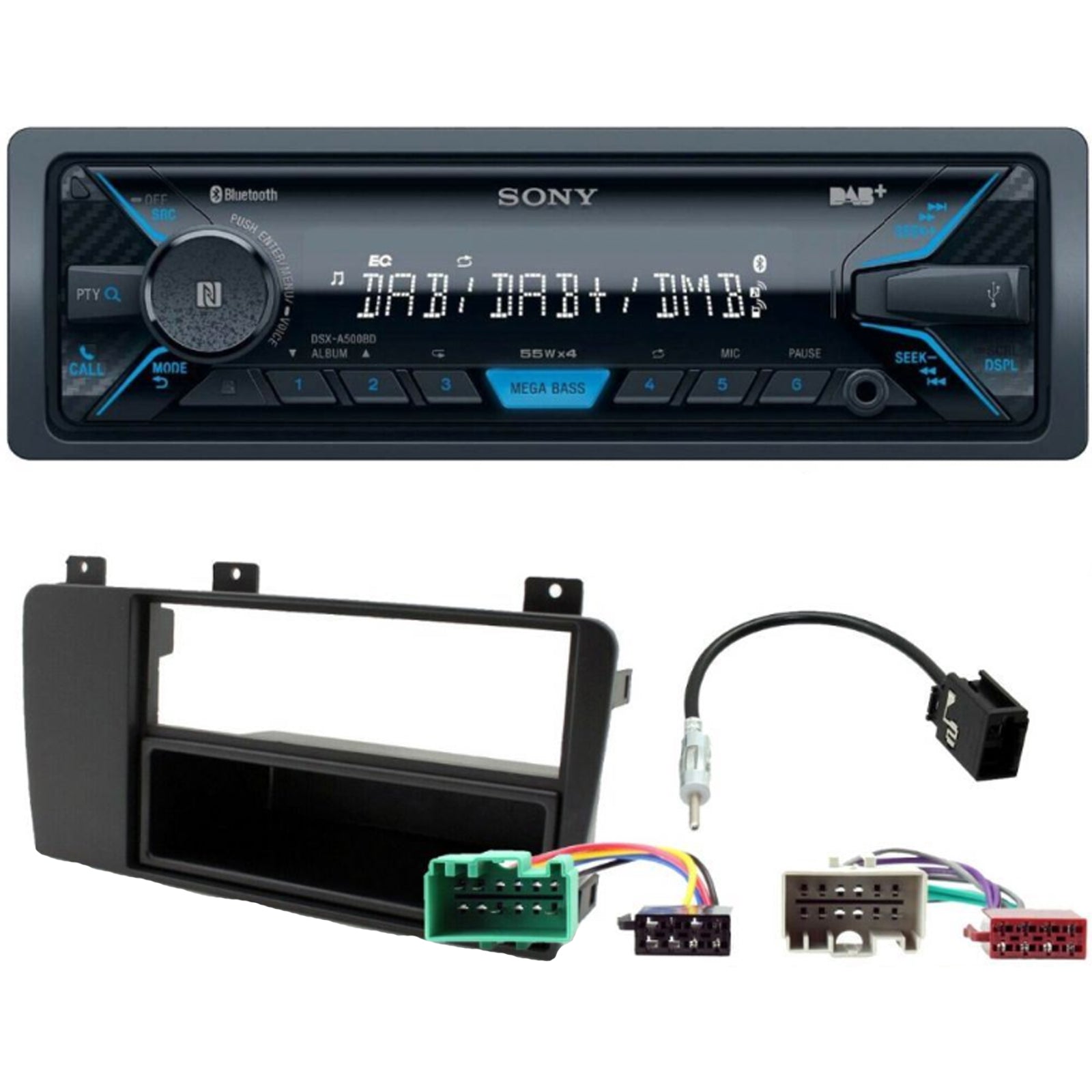 Volvo S70 Up To 2004 Sony Bluetooth DAB AUX Car Stereo ISO Wiring Kit