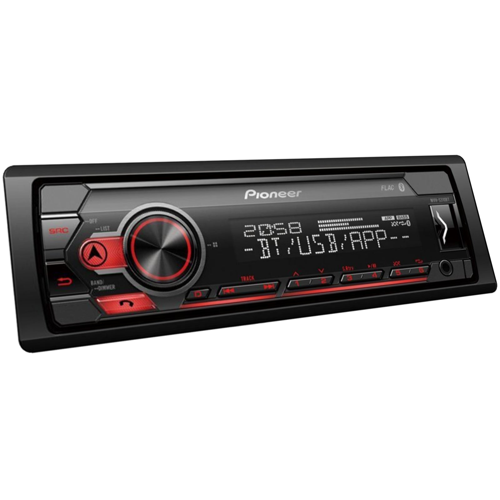 Pioneer MVH-S310BT Mechless MP3 Bluetooth USB Aux-in Android Car Stereo