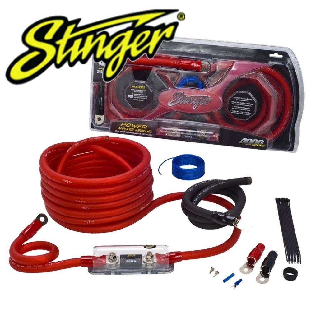 Stinger SK4201 4000 Series 1/0 Gauge Power Only Car Wiring Kit