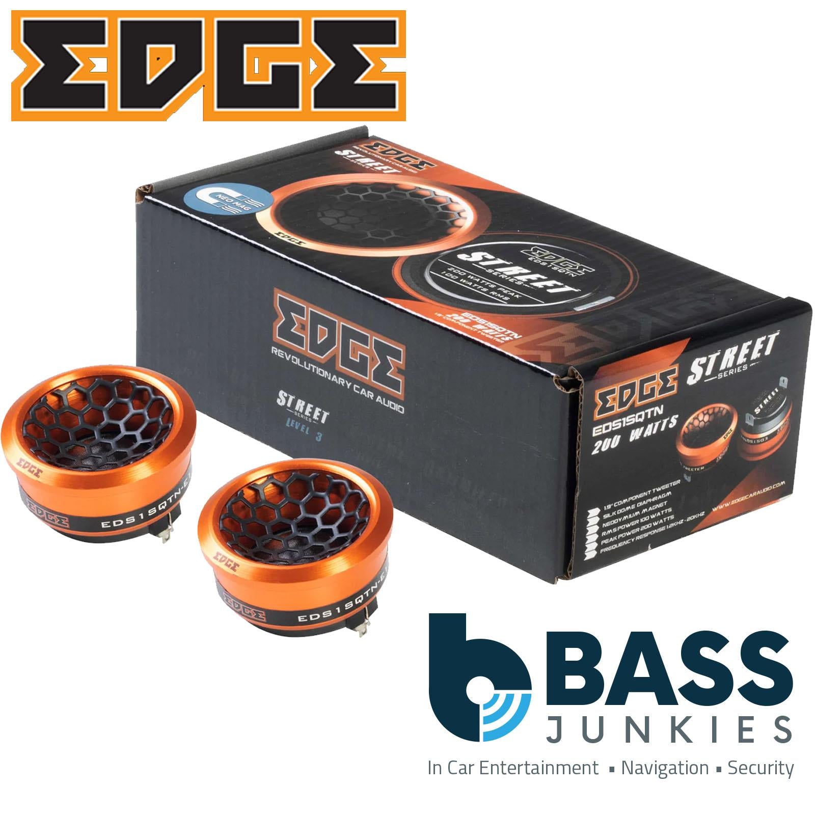 EDGE EDS1SQTN-E1 Street series 1 Inch Car Tweeter, SQ Silk Dome, 50 watts RMS, 4O
