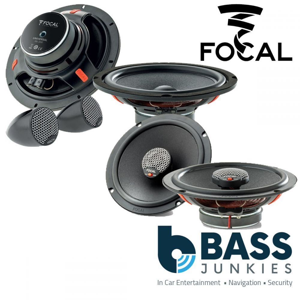 Seat Leon Toledo VW Bora Golf Passat Focal 8" 20cm 320 Watts Car Front Door Speakers & 6.5" 16.5cm 140 Watts Rear Speakers & Complete Fitting Kit