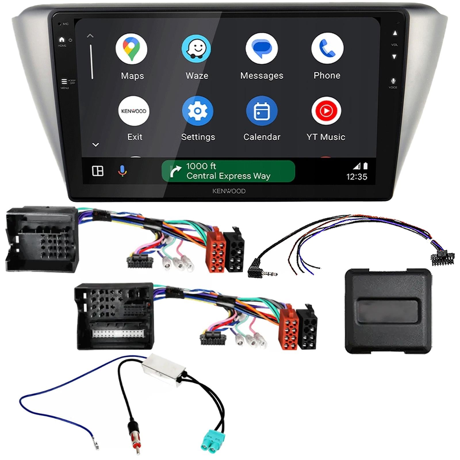 Kenwood 9" CarPlay Android Car Stereo Kit For Skoda Fabia 2014 Onwards