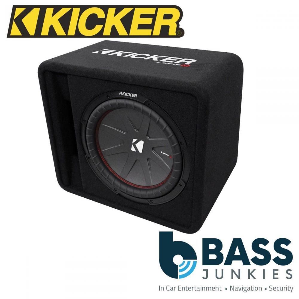 Kicker VCWR122 - CompR Single 12" 30cm 2000 Watts 2 Ohm Vented Slot Ported Loaded Bass Box Enclosure