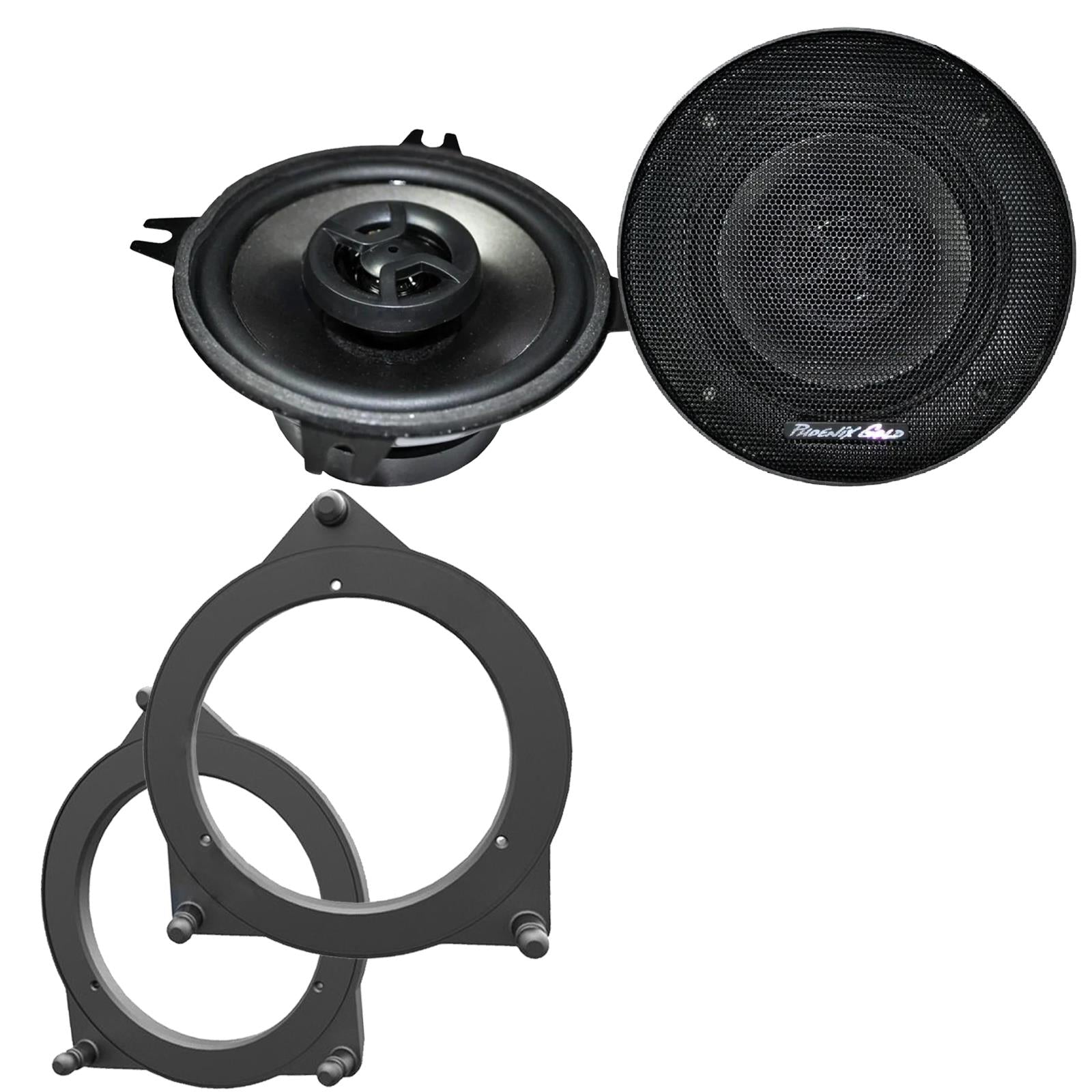 Phoenix Gold Z4CX 100mm/10cm/4" 2-Way Coaxial Car speakers (Per Pair Max 140|70 watts RMS) Fits Mercedes C-Class 2015-21