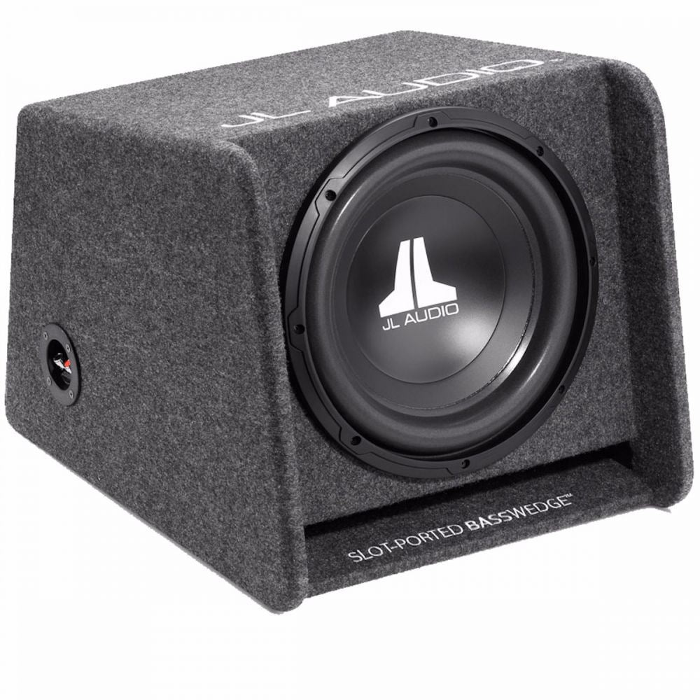 JL Audio CP112G-W0V3 - 12" 300 Watts BassWedge Ported Car Bass Box Enclosure with Single 12W0v3 Driver Sub Subwoofer