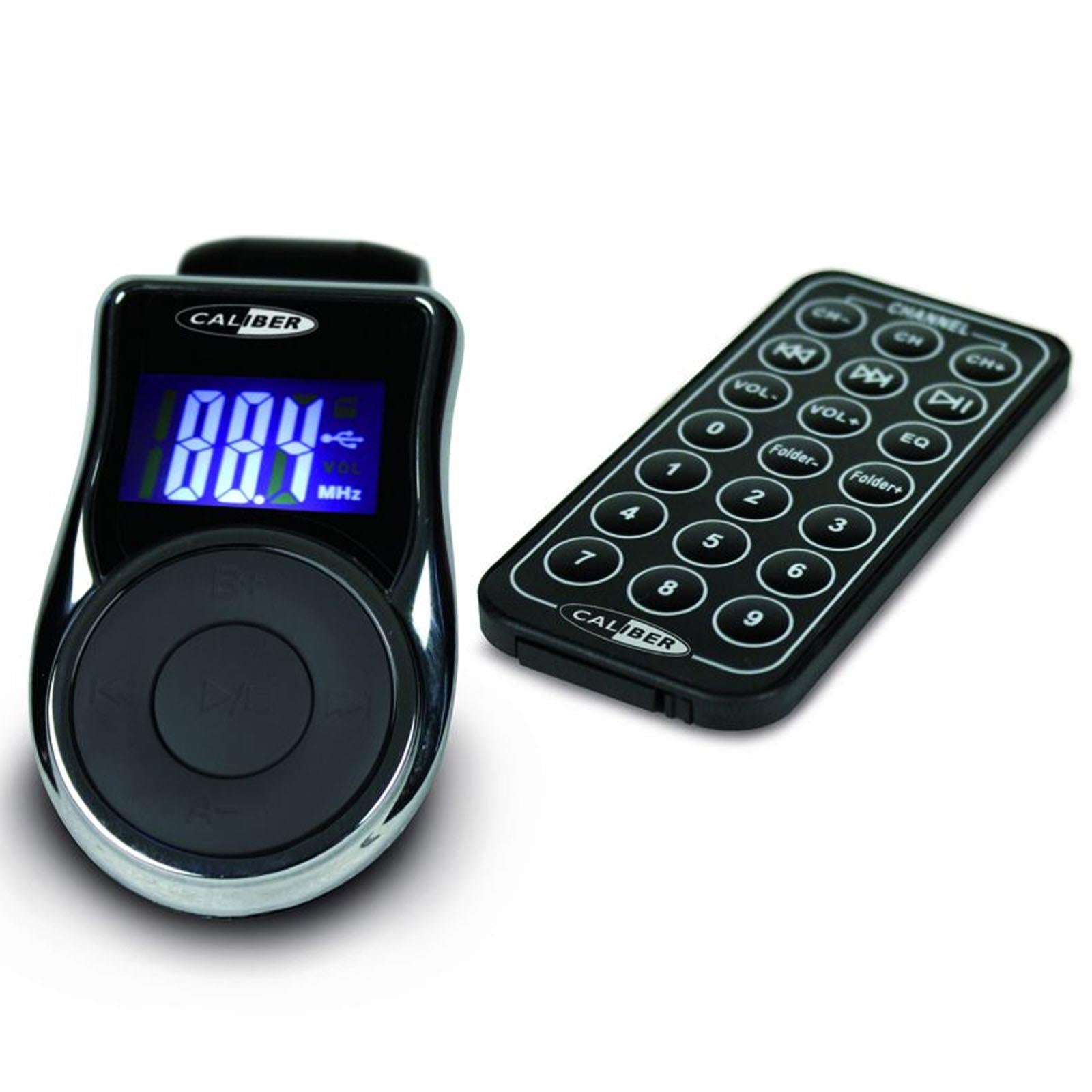 Caliber PMT302 FM Transmitter with USB SD Card Reader & AUX Input for Car Stereo