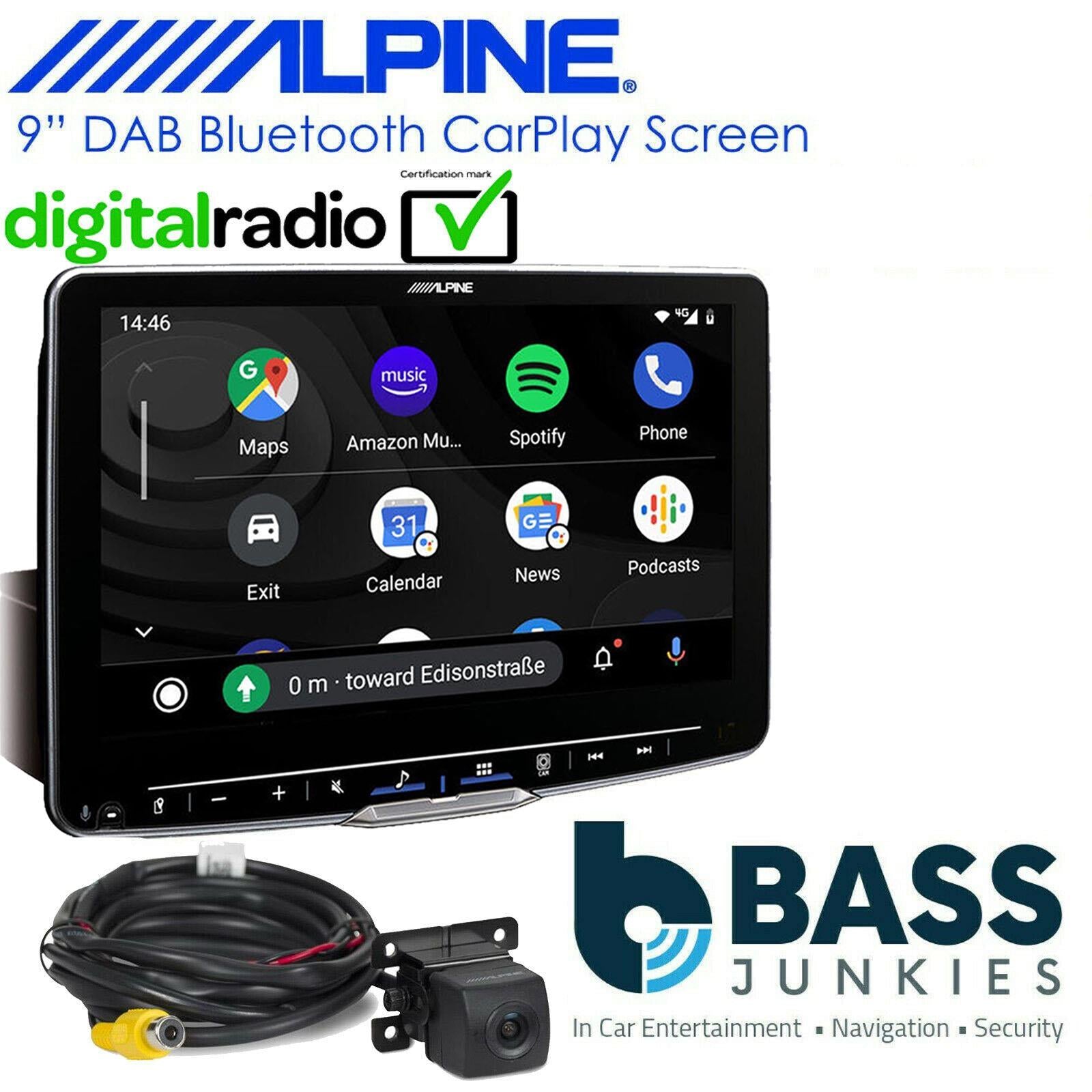 Alpine iLX-F905D 9” DAB Bluetooth CarPlay Android iPhone Car Stereo Rear Camera