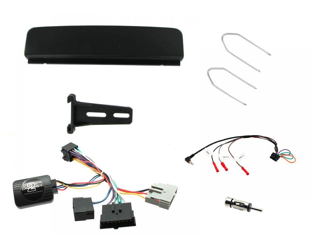 Connects 2 CTKFD19 - Ford Cougar 1998 - 2002 Single Din Facia & Steering wheel Interface Fitting Installation Kit (Black Facia Panel)