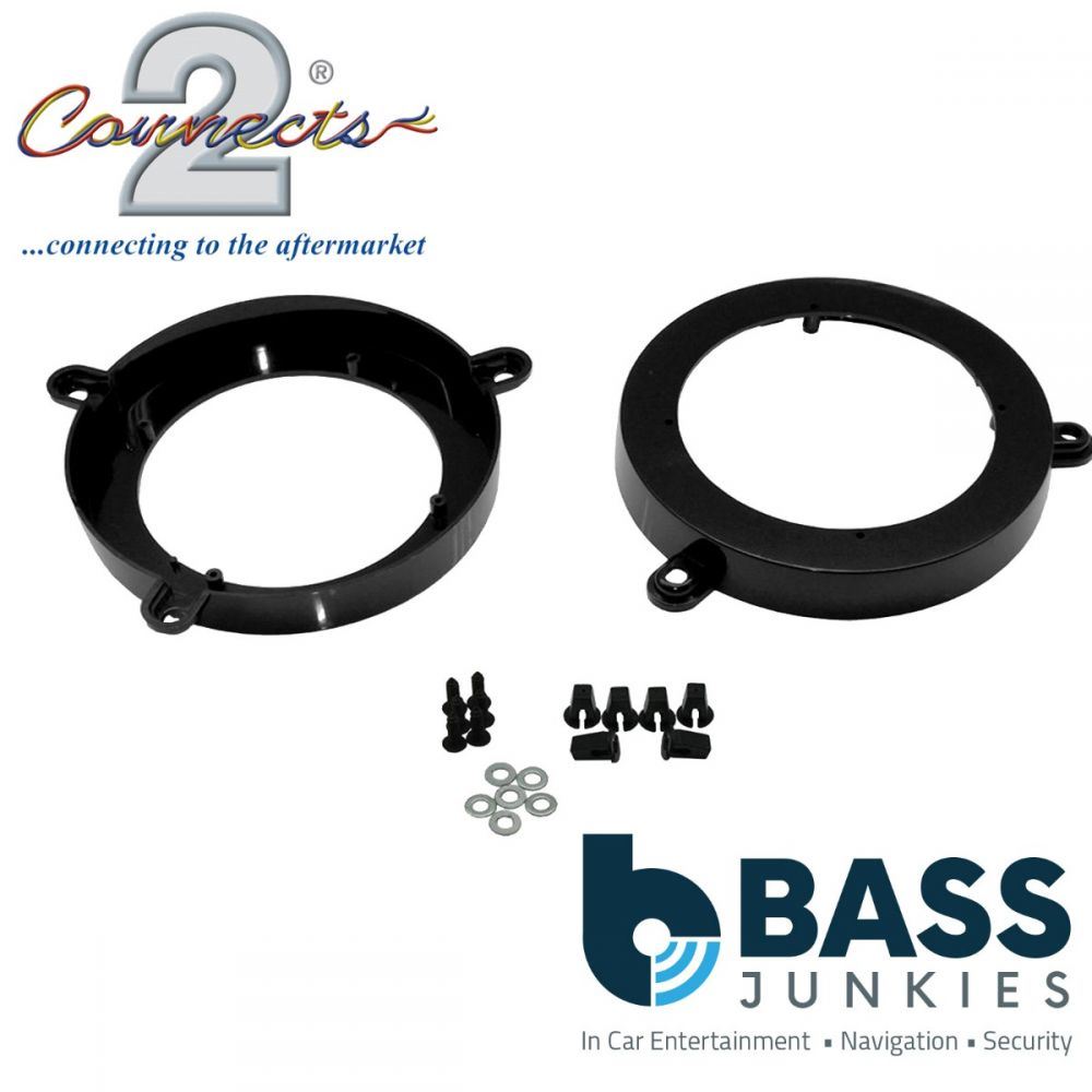 Connects2 CT25MC09 - Mercedes-Benz C-Class W203 2000 - 2007 120mm 6" Car Rear Door Speaker Adapter Brackets