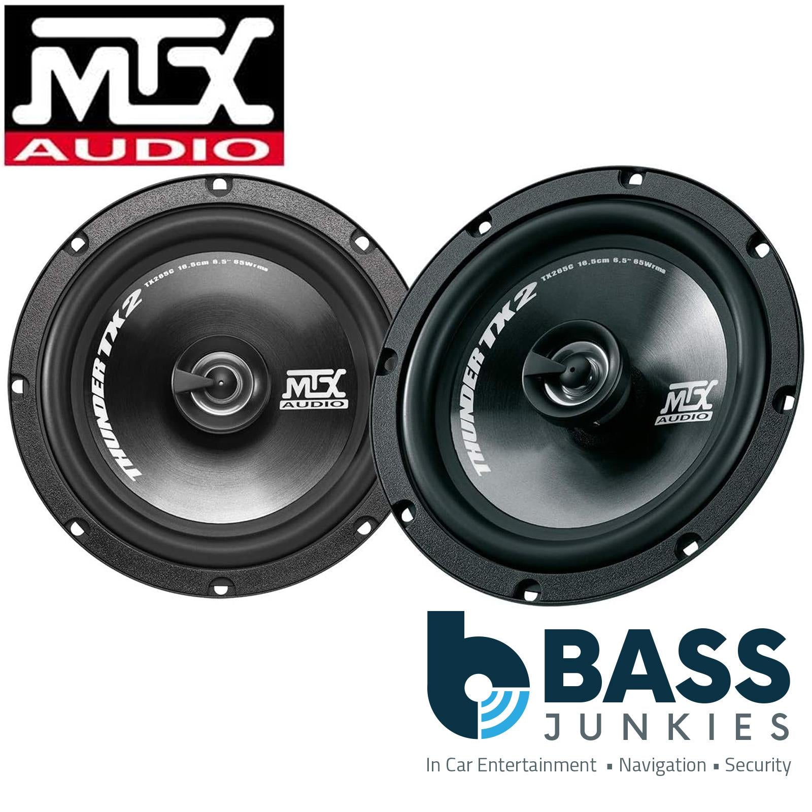MTX TX265C 6.5" Inch 520 Watts 2 Way Front Rear Door Car Van Shelf Speakers Pair