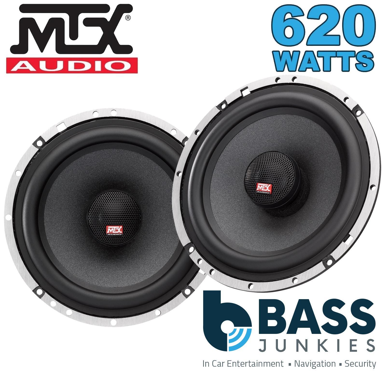 MTX TX665C - 620 Watts 6.5" 16.5cm 2 Way Coaxial Door Dash Shelf Car Speakers Pair