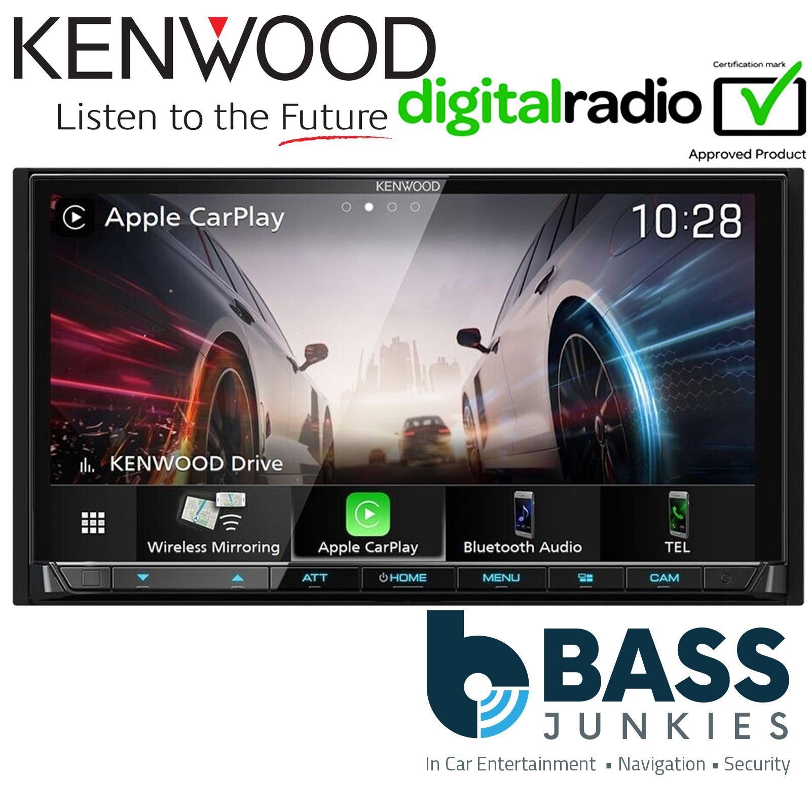 Kenwood DMX8021DABS - 7" Screen Apple CarPlay Android Bluetooth DAB+ Car Stereo