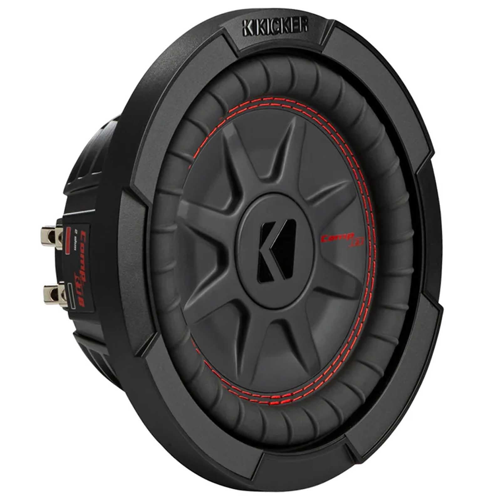 Kicker 48CWRT84 - CompRT 8" Slim Shallow Mount Subwoofer DVC 4 Ohm