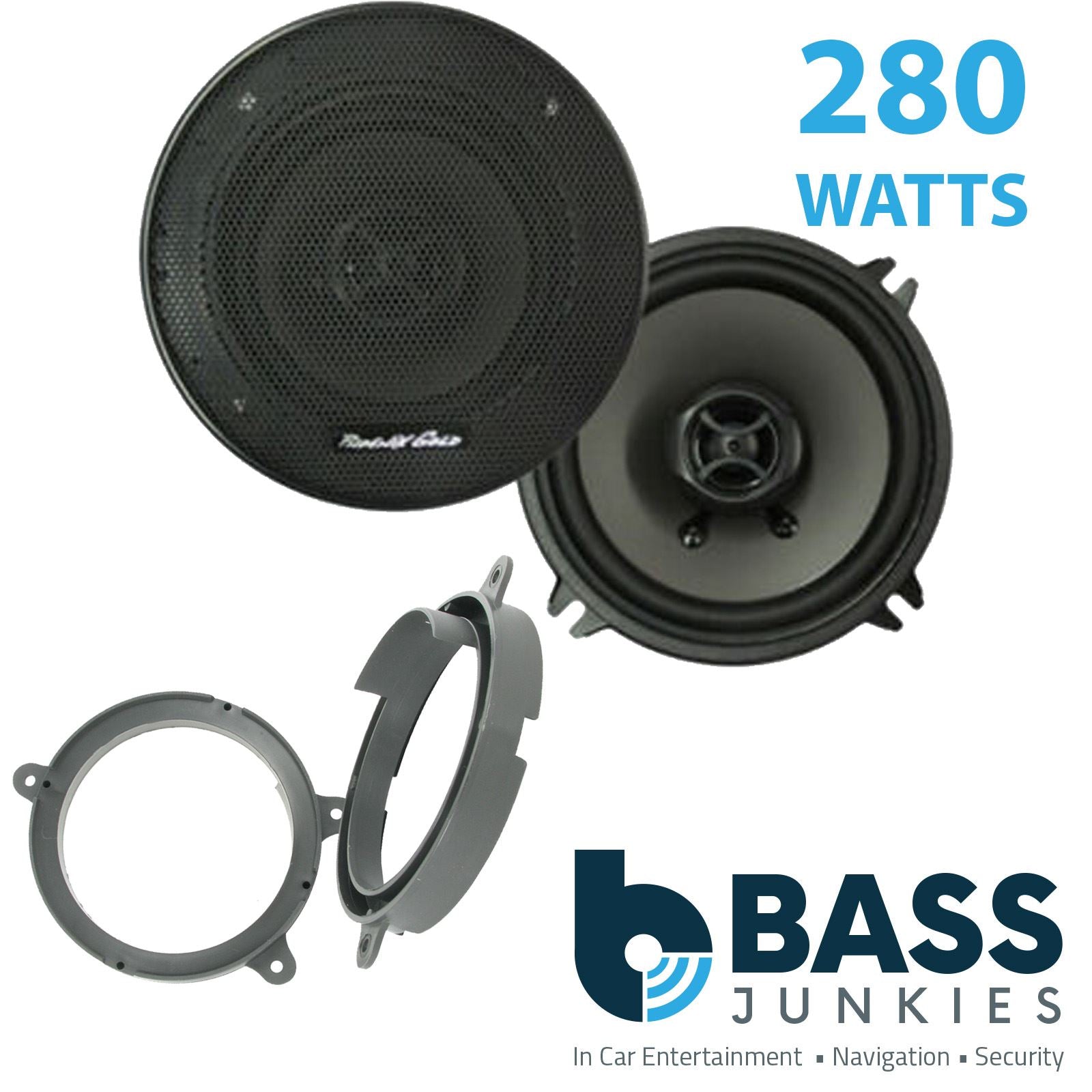 Phoenix Gold Z5CX 2-Way 130mm/13cm/5.25" Coaxial Speakers (Per Pair 280 Watts) Fits Renault Clio 2005-12 | Twingo 07-11