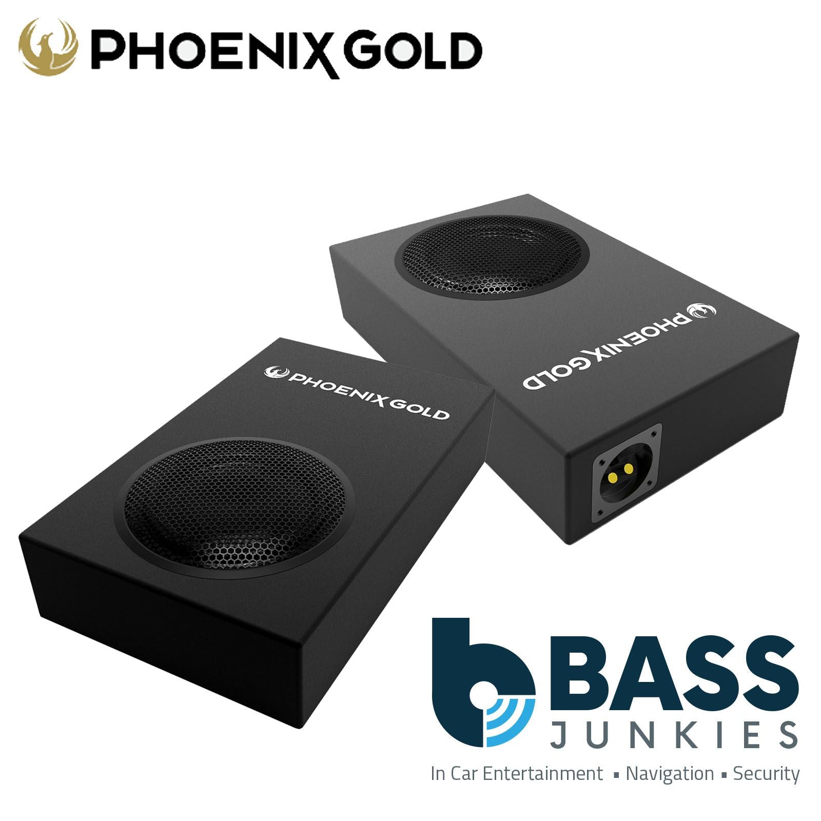 PHOENIX GOLD ZX18PBS 400 Watt Car 8 inch Slim Compact Passive 4 Ohm 200 Watts RMS 88dB Subwoofer Box
