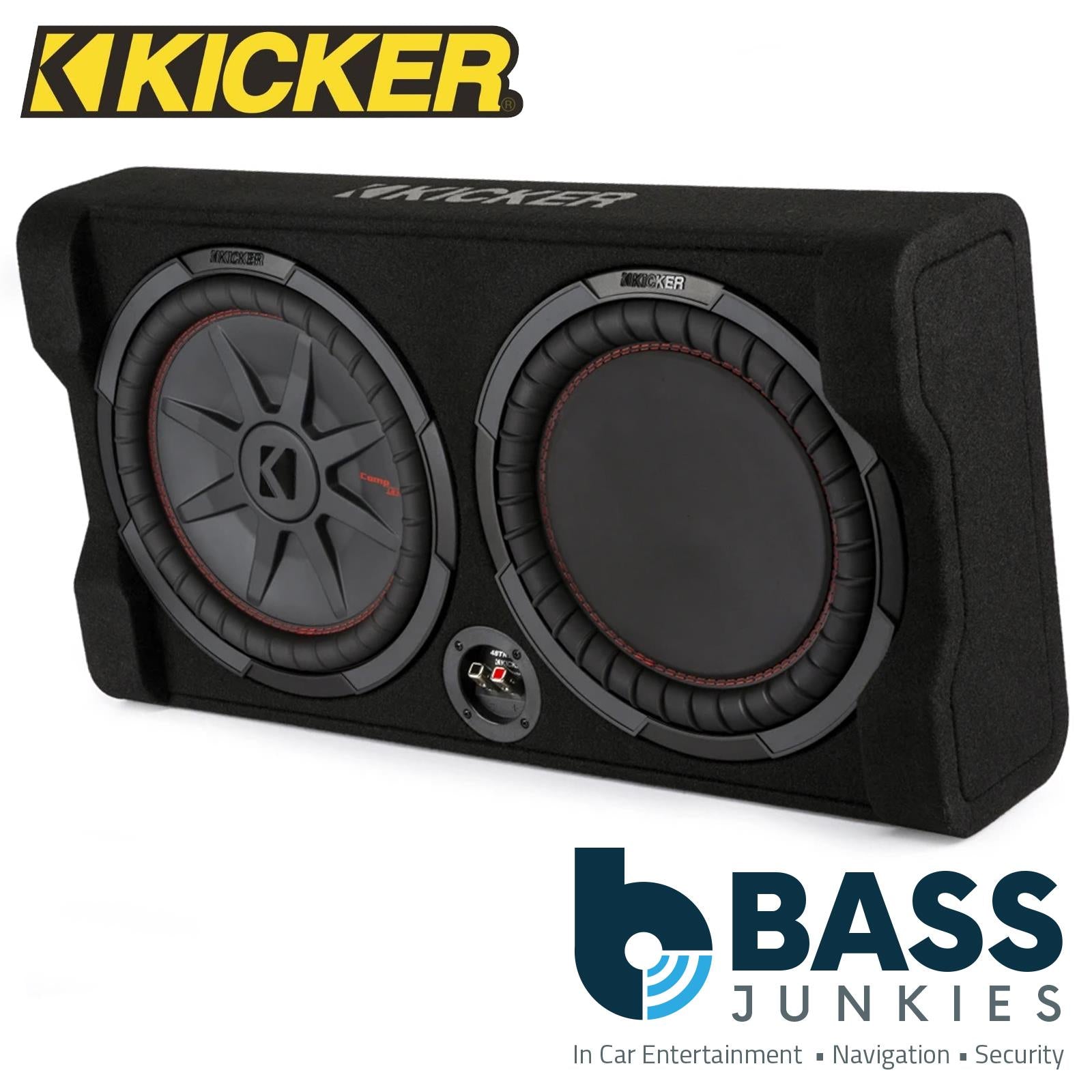Kicker 48TRTP122 - CompRT 12" Down Firing 2 Ohm 1000 Watts Car Sub Bass Box Enclosure