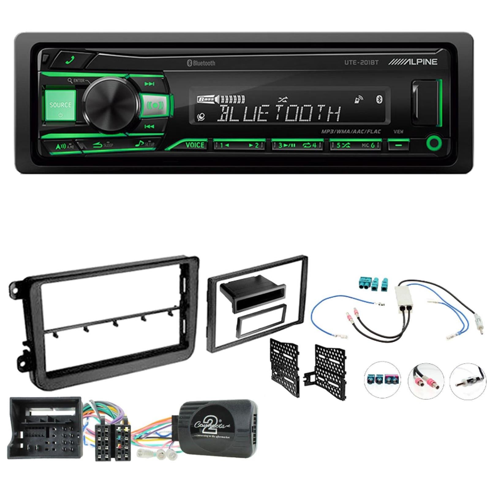 Alpine UTE-201BT + Fitting Kit for VW Amarok 2016-21
