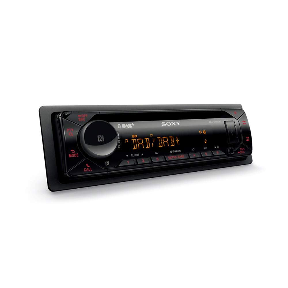 Sony MEX-N7300BD Multi Colour Display Car Stereo (DAB | Radio | CD | MP3 | Bluetooth | USB | Aux-In) Allows iPhone and iPod control through USB. Amplified 4x 55watts. Plays MP3, WMA, FLAC and AAC