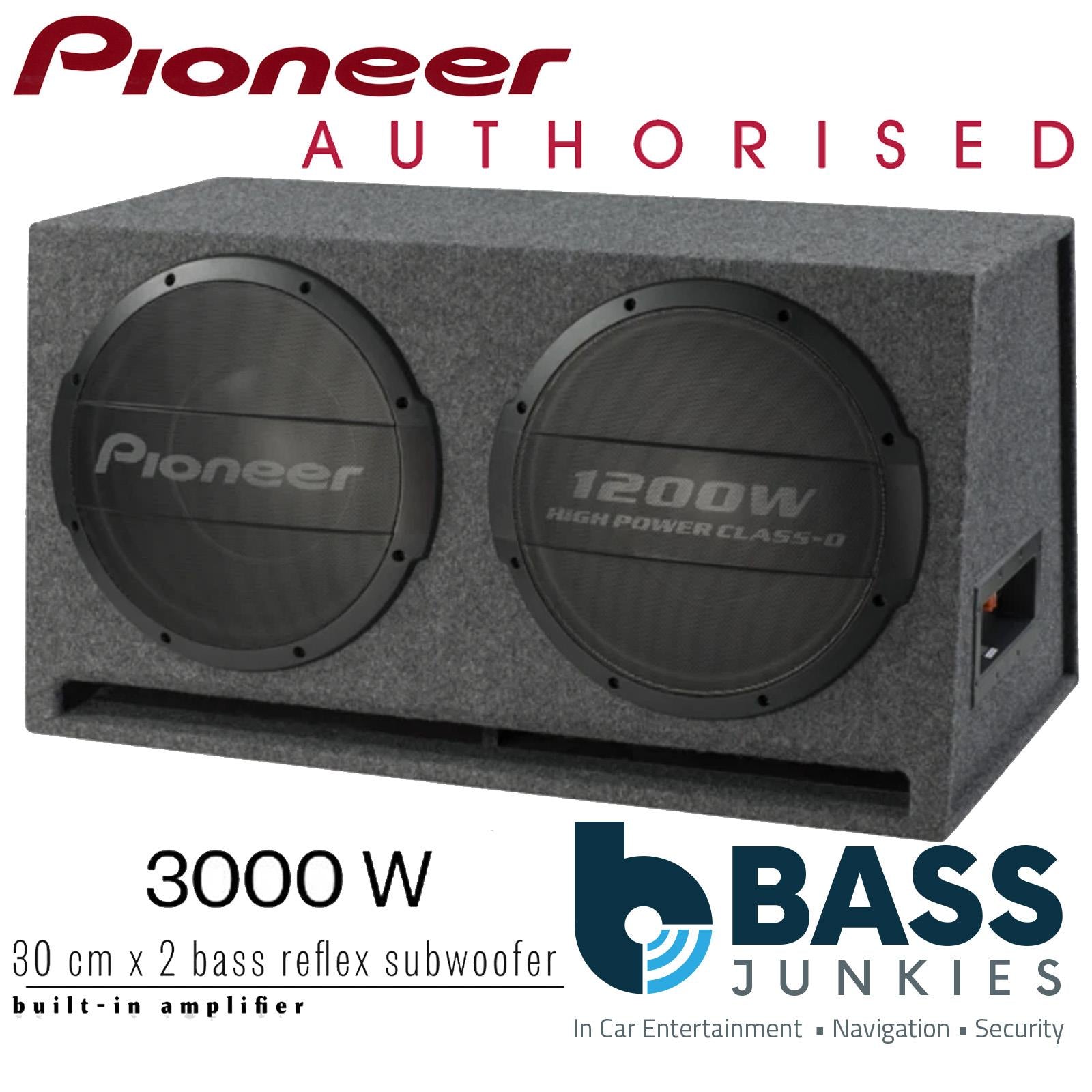 Pioneer TS-WX1220AH - 3000 Watts Twin 12