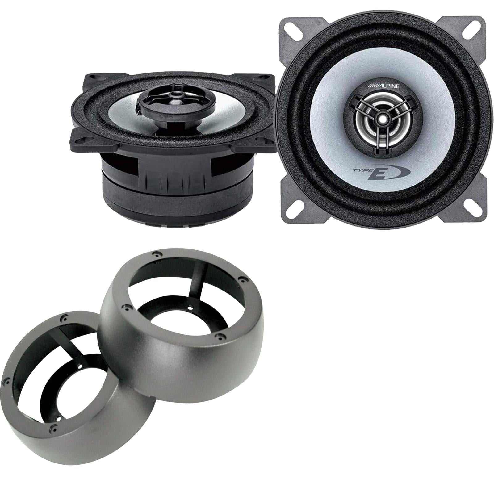 Alpine SXE-1025S 2-Way 360W Coaixal Speakers Supplied with Brackets for Bus >