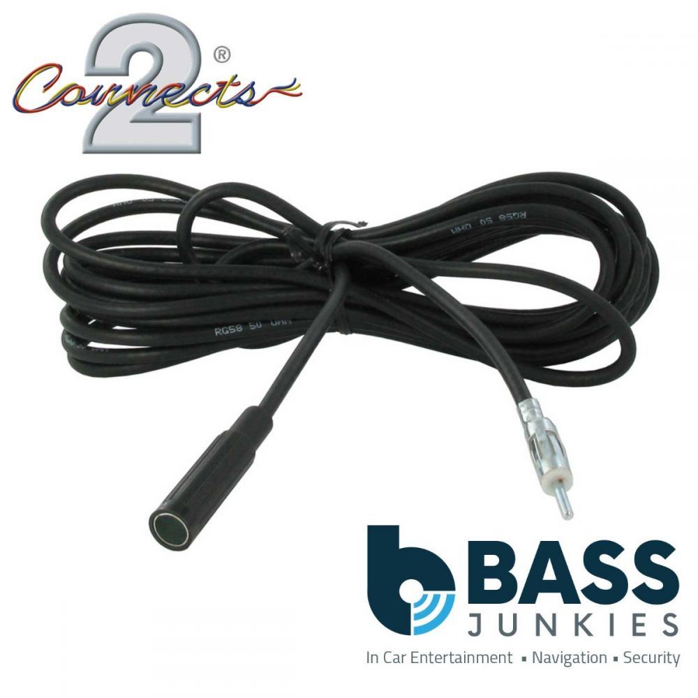 Connects2 CT27UV07 500cm 5m 5 m Car Radio Universal Aerial Antenna Extension Cable Lead