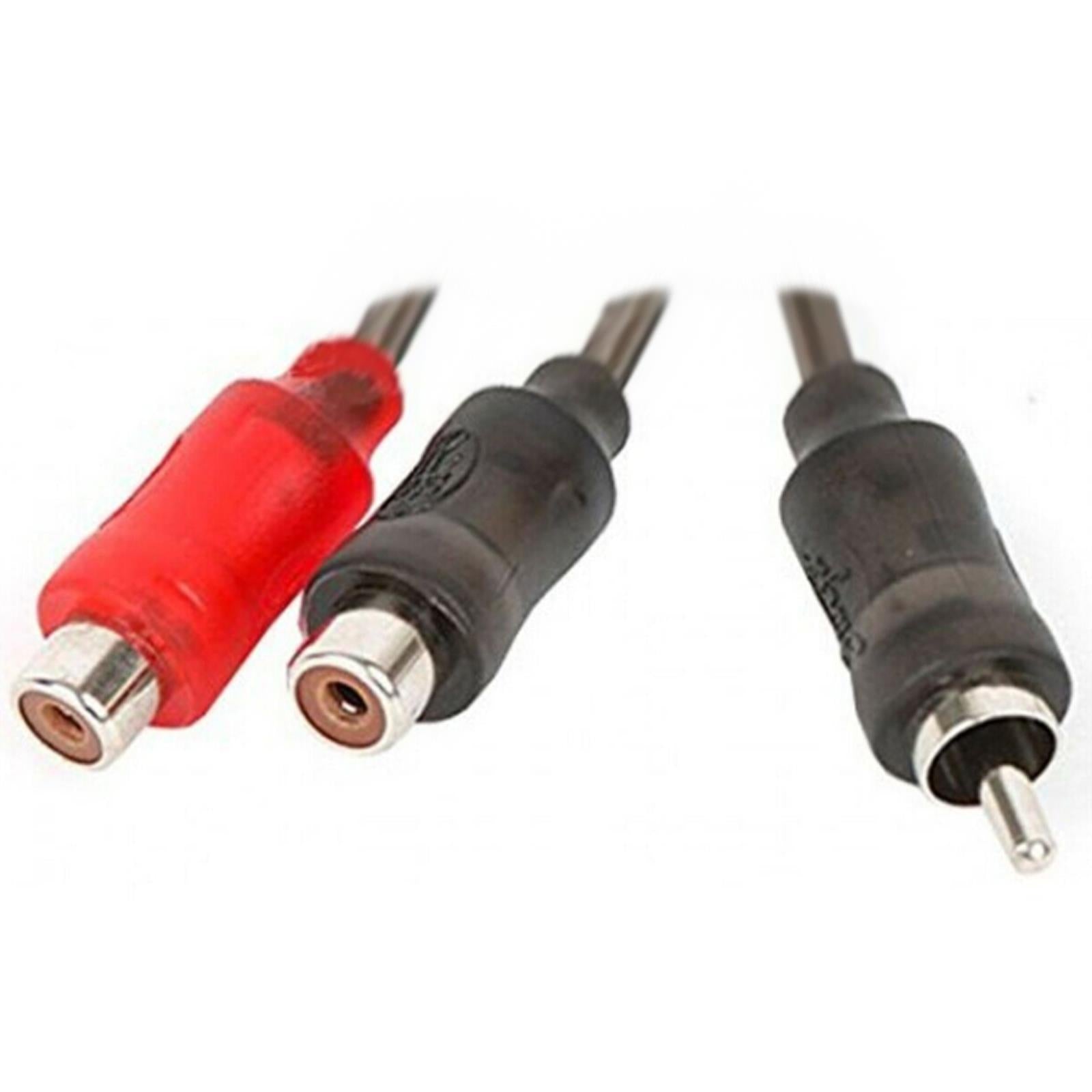 Stinger SI12YF - 1000 Series 1 Male 2 Female Car Stereo Y Adapt Interconnect