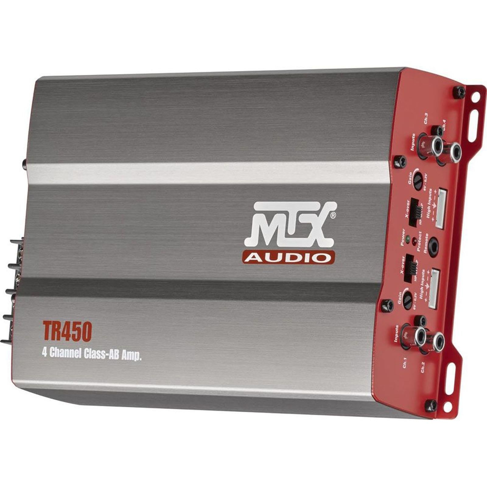 MTX Terminator TR450 - 300W RMS 4-Channel Class A/B Full Range Car Amplifier