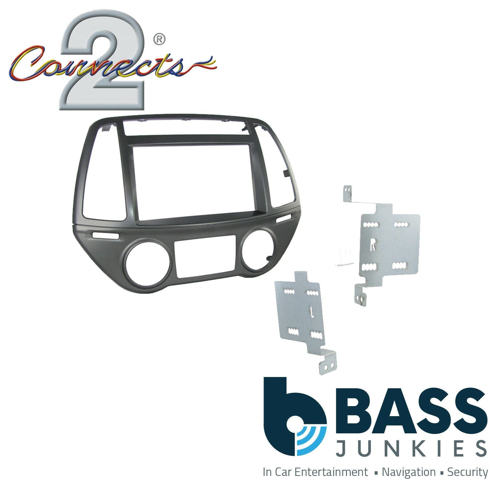 Connects2 CT23HY34 Hyundai i20 2012 Onwards Car Stereo Double Din Fascia Panel