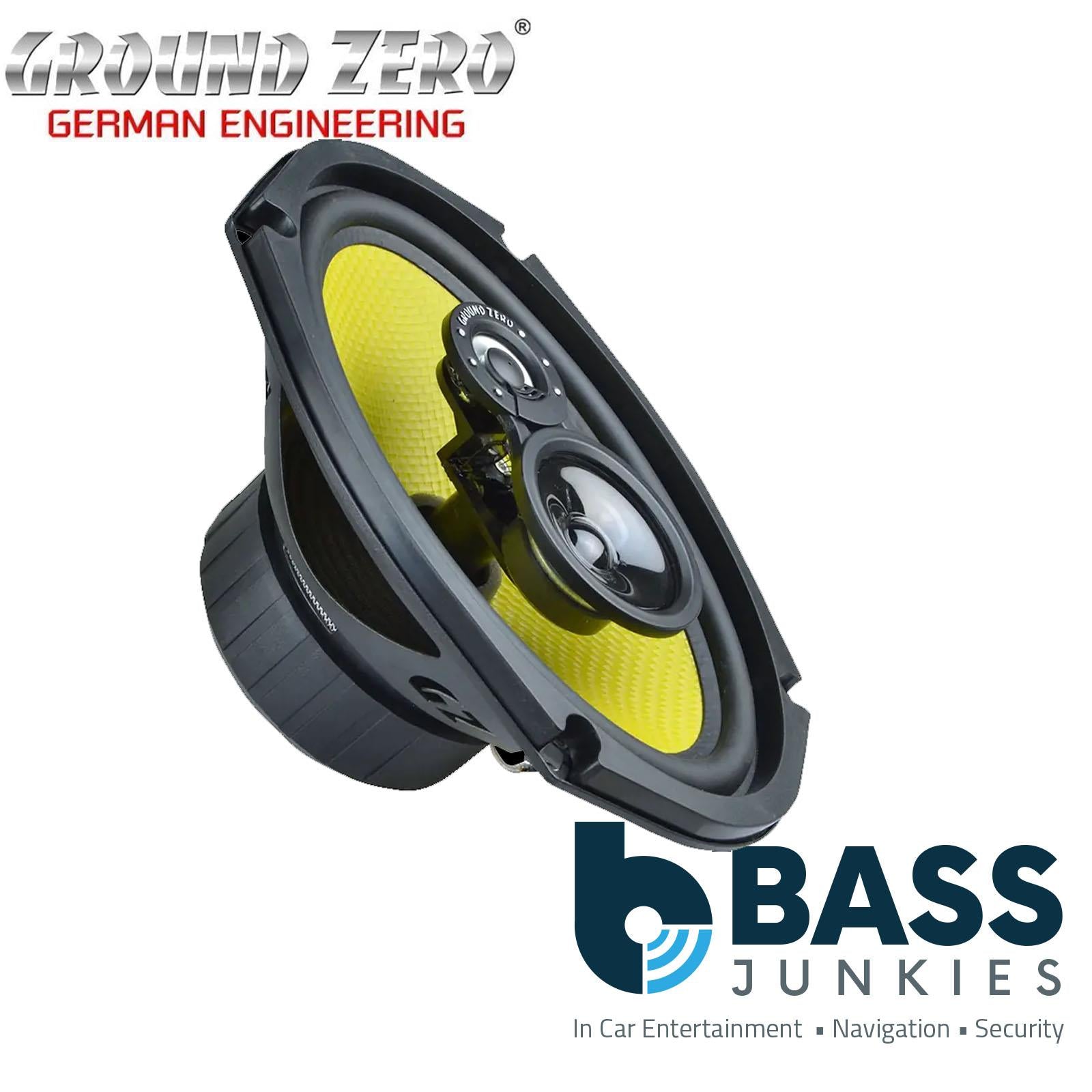 Ground Zero GZTF 69X - Titanium Series 380 Watts 6"x9" Inch 3-way Car Speakers