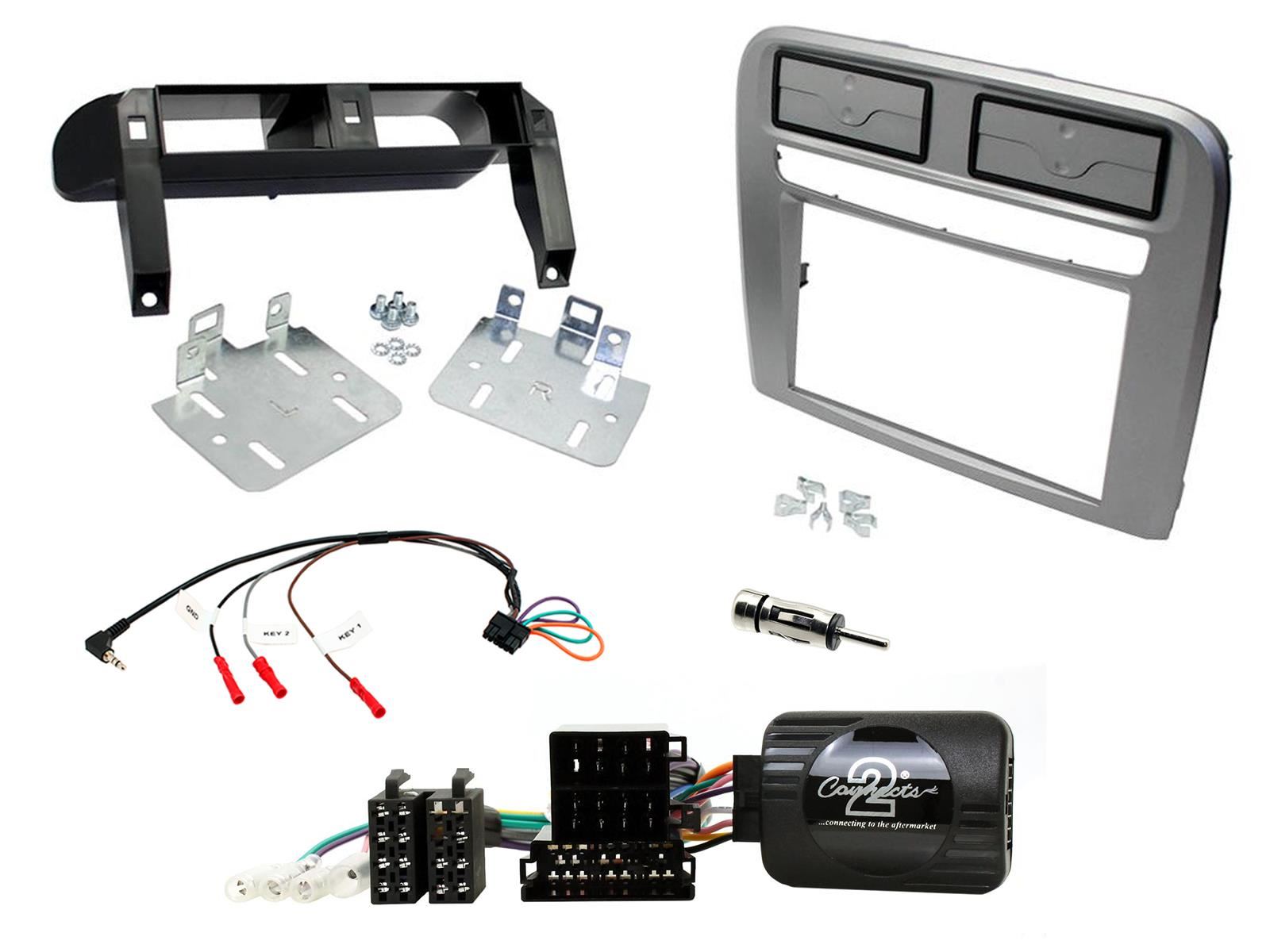 Connects2 CTKFT16L - Fiat Grande Punto LHD 2005 - 2009 Car Stereo D/Din Fascia Steering Wheel Interface Fitting Kit