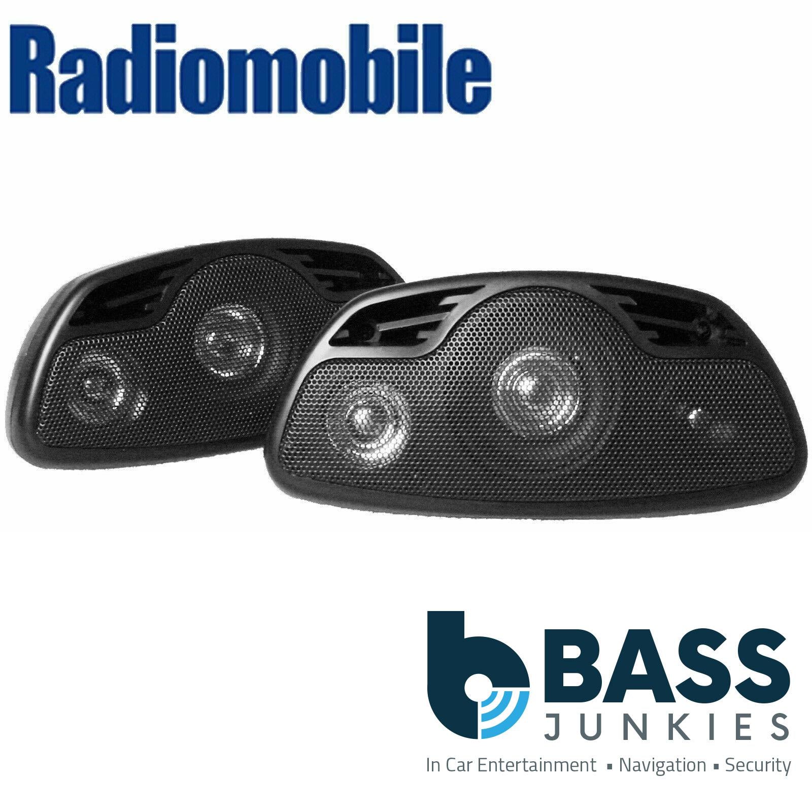 Radiomobile RMS635 - 3 Way 120 Watt Car Motorhome Boat Truck HGV JCB & Van Pod Shelf Speakers