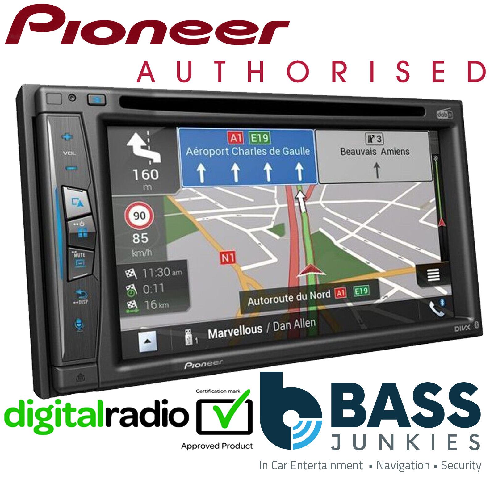 Pioneer AVIC-Z730DAB 6.2" Touchscreen Double Din DAB CD DVD USB Bluetooth Sat Nav