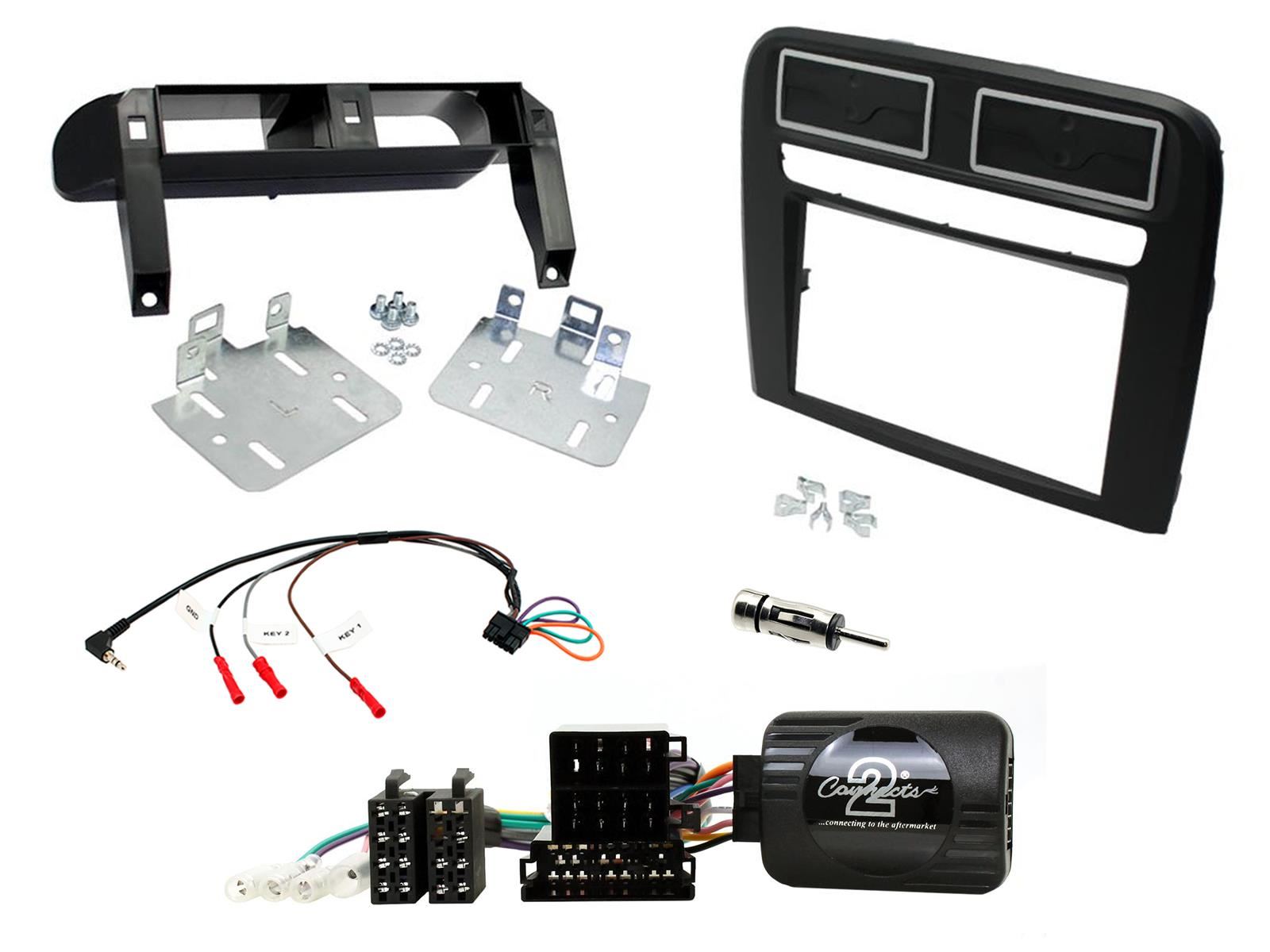 Connects2 CTKFT15L - Fiat Grande Punto LHD 2005 - 2009 Car Stereo D/Din Fascia Steering Wheel Interface Fitting Kit