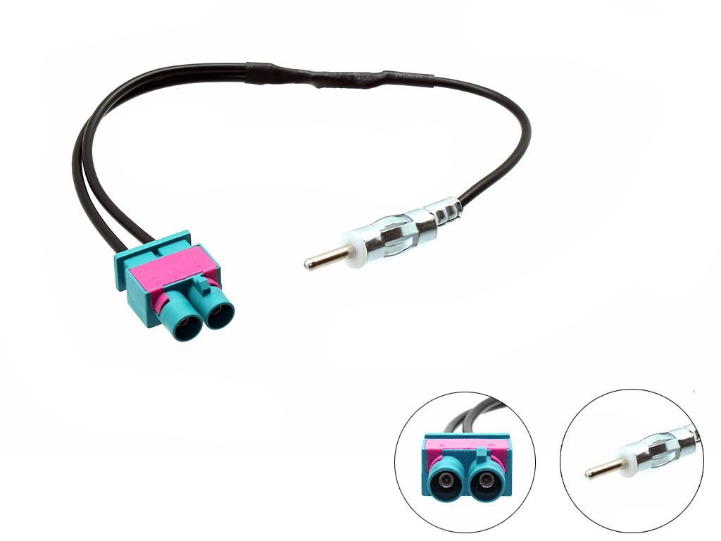 Connects2 CT27AA51  Twn Fakra - DIN Car Stereo Radio Antenna Aerial Adapter