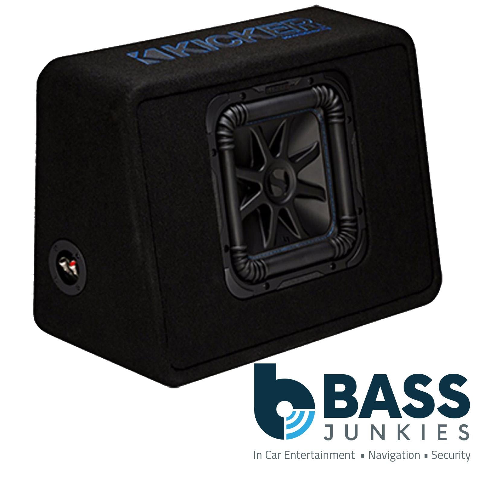 Kicker TL7S102 - Solo-Baric L7 10" 25cm 1200 Watts 2 Ohm Slim Thin Loaded Sealed Bass Box Enclosure