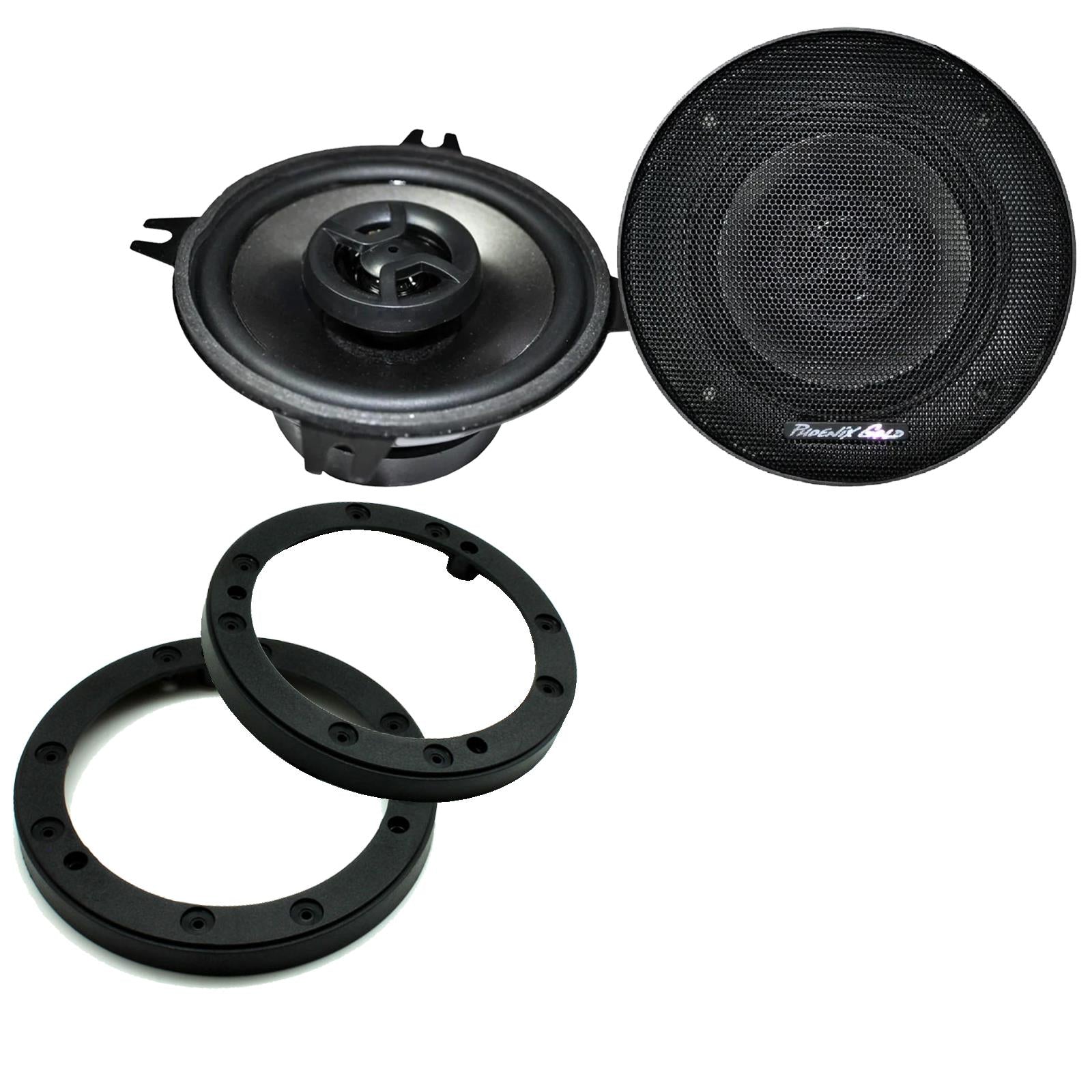 Phoenix Gold Z4CX 100mm/10cm/4" 2-Way Coaxial Car speakers (Per Pair Max 140|70 watts RMS) Fits Universal