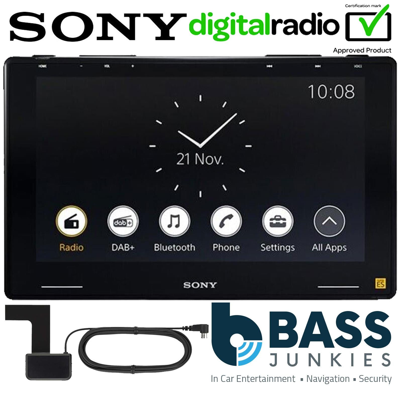 Sony XAV-9550ES 10.1" Floating Touchscreen DAB+ Bluetooth CarPlay Android Screen