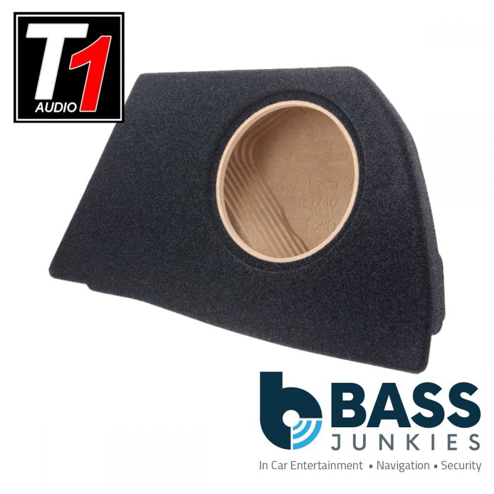 T1 Audio - BMW 1 Series (F20) 2011 Onwards Left Side Luggage Custom Fit 10" Car Sub Subwoofer Bass Box