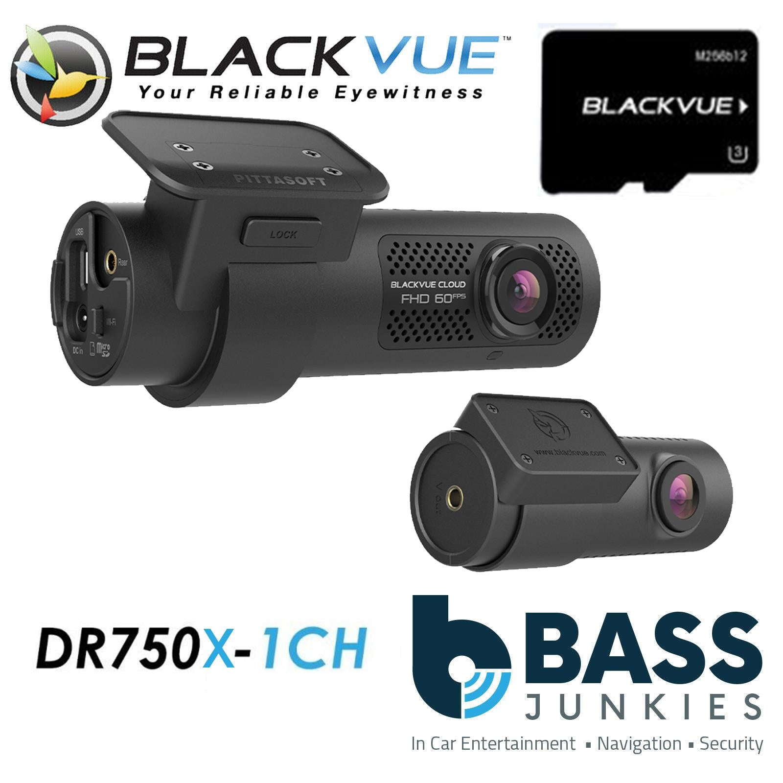 Blackvue DR900X IR-2CH 64GB IR 8-MP 4K UHD Ultra Wide Font & Rear Car Dash Camera WIFI Cloud @30fps Rear Camera @60fps Front Camera